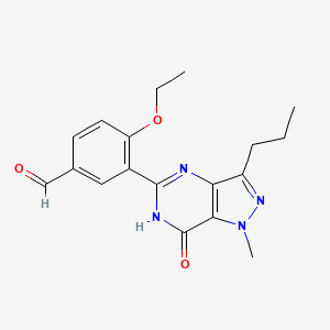 3-(6,7-Dihydro-1-methyl-7-oxo-3-propyl-1H-pyrazolo(4,3-d)pyrimidin-5-yl)-4-ethoxybenzaldehyde