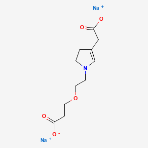 Disodium;3-[2-[4-(carboxylatomethyl)-2,3-dihydropyrrol-1-yl]ethoxy]propanoate