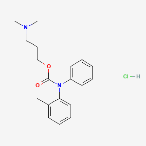 3-(dimethylamino)propyl N,N-bis(2-methylphenyl)carbamate;hydrochloride