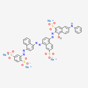 Tetrasodium 2-[[4-[[4-[[1-hydroxy-6-(phenylamino)-3-sulphonato-2-naphthyl]azo]-7-sulphonato-1-naphthyl]azo]-1-naphthyl]azo]benzene-1,4-disulphonate