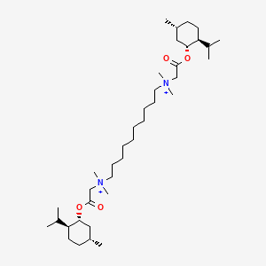 molecular formula C38H74N2O4+2 B12772275 Decamethoxin ion CAS No. 17298-14-5