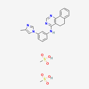 molecular formula C24H27N5O6S2 B12772322 V5Uwd42wns CAS No. 374556-71-5