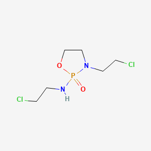 molecular formula C6H13Cl2N2O2P B12772361 N,3-Bis(2-chloroethyl)-1,3,2-oxazaphospholidin-2-amine 2-oxide CAS No. 165131-65-7