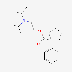 molecular formula C20H31NO2 B12772375 2'-Diisopropylaminoethyl 1-phenylcyclopentanecarboxylate CAS No. 29885-22-1