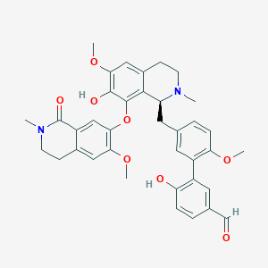 molecular formula C37H38N2O8 B12772383 Secantioquine CAS No. 93767-29-4