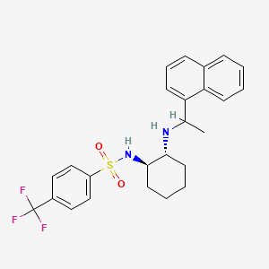 trans-N-(4-(Trifluoromethyl)benzenesulfonyl)-N'-(1-(1-naphthyl)ethyl)cyclohexane-1,2-diamine