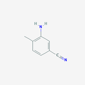 molecular formula C8H8N2 B1277243 3-氨基-4-甲基苯甲腈 CAS No. 60710-80-7