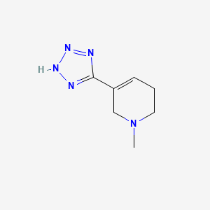 molecular formula C7H11N5 B12772495 DE(ethyl)-alvameline CAS No. 221549-68-4