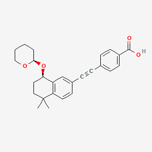 Benzoic acid, 4-(((8R)-5,6,7,8-tetrahydro-5,5-dimethyl-8-(((2R)-tetrahydro-2H-pyran-2-yl)oxy)-2-naphthalenyl)ethynyl)-