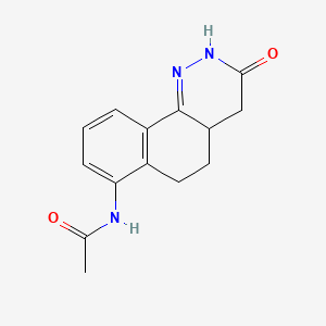 (+-)-7-(Acetylamino)-4,4a,5,6-tetrahydrobenzo(h)cinnolin-3(2H)-one