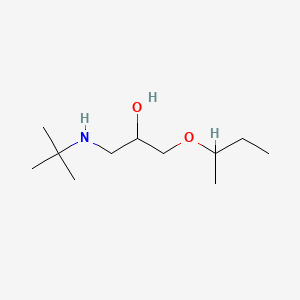 molecular formula C11H25NO2 B12772574 1-((1,1-Dimethylethyl)amino)-3-(1-methylpropoxy)-2-propanol CAS No. 80762-81-8