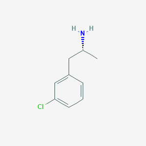 molecular formula C9H12ClN B12772609 (2R)-1-(3-chlorophenyl)propan-2-amine CAS No. 26632-69-9