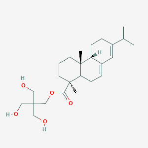 molecular formula C25H40O5 B12772614 Pentaerythritol rosinate CAS No. 8050-26-8