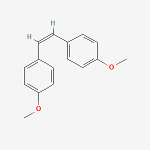 molecular formula C16H16O2 B12772678 cis-4,4'-Dimethoxystilbene CAS No. 2510-75-0