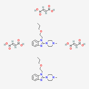 (E)-but-2-enedioic acid;2-(4-methylpiperazin-1-yl)-1-(2-propoxyethyl)benzimidazole