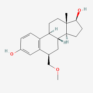 (6R,8R,9S,13S,14S,17S)-6-(methoxymethyl)-13-methyl-6,7,8,9,11,12,14,15,16,17-decahydrocyclopenta[a]phenanthrene-3,17-diol