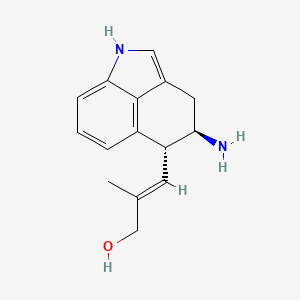 molecular formula C15H18N2O B12772757 (-)-Norchanoclavine I CAS No. 51743-69-2