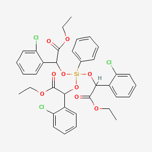 2,2',2''-((Phenylsilylidyne)trioxy)tris(2-(o-chlorophenyl)acetic acid) triethyl ester