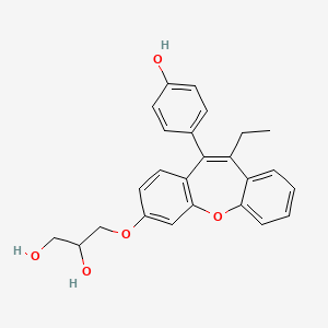 3-((10-Ethyl-11-(4-hydroxyphenyl)dibenz(b,f)oxepin-3-yl)oxy)1,2-propanediol