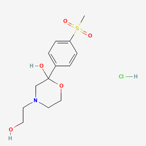 2-Hydroxy-2-(p-(methylsulfonyl)phenyl)-4-morpholineethanol hydrochloride