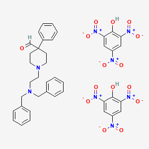 1-[2-(dibenzylamino)ethyl]-4-phenylpiperidine-4-carbaldehyde;2,4,6-trinitrophenol