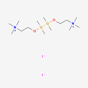 N,N,N,2,2,6,6,7,7-Nonamethyl-5,8-dioxa-2-azonia-6,7-disiladecan-10-aminium diiodide