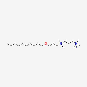 molecular formula C21H48N2O+2 B12772907 3-Decoxypropyl-dimethyl-[3-(trimethylazaniumyl)propyl]azanium 