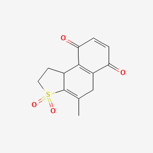 4-Methyl-3,3,6,9-tetraoxo-1,2,5,6,9,9b-hexahydrothieno(3,2-a)naphthalene