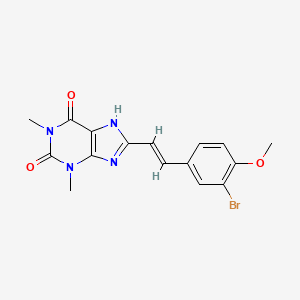 (E)-8-(3-Bromo-4-methoxystyryl)theophylline