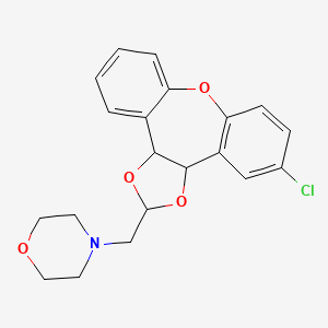 4-((5-Chloro-3a,12b-dihydrodibenzo(b,f)-1,3-dioxolo(4,5-d)oxepin-2-yl)methyl)morpholine