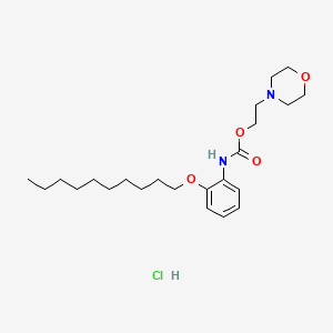 Carbamic acid, (2-(decyloxy)phenyl)-, 2-(4-morpholinyl)ethyl ester, monohydrochloride