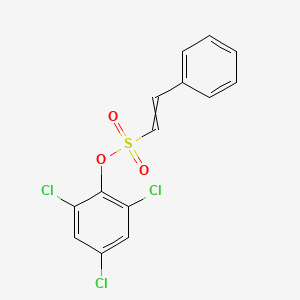 B1277303 (2,4,6-Trichlorophenyl) 2-phenylethenesulfonate CAS No. 325857-42-9