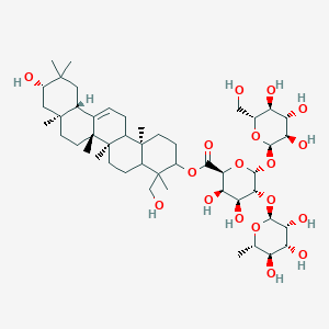 molecular formula C48H78O18 B12773062 Hispidacin CAS No. 82793-05-3