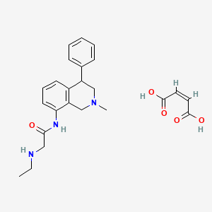 8-(((Ethylamino)acetyl)amino)-4-phenyl-1,2,3,4-tetrahydroisoquinoline maleate