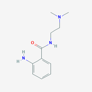 molecular formula C11H17N3O B1277312 2-氨基-N-[2-(二甲氨基)乙基]苯甲酰胺 CAS No. 6725-13-9