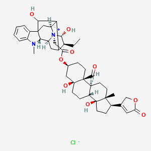 Strophanthidin-3-beta-O-acetyl-2'-N(b)ajmaline chloride