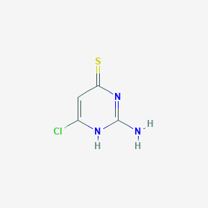 molecular formula C4H4ClN3S B1277324 2-氨基-6-氯嘧啶-4(3H)-硫酮 CAS No. 6310-02-7