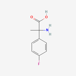 B1277326 2-Amino-2-(4-fluoro-phenyl)-propionic acid CAS No. 6331-62-0