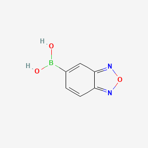 molecular formula C6H5BN2O3 B1277327 苯并[C][1,2,5]恶二唑-5-硼酸 CAS No. 426268-09-9