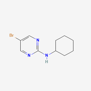 molecular formula C10H14BrN3 B1277337 5-溴-2-环己基氨基嘧啶 CAS No. 886366-17-2