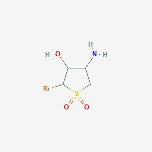 B1277338 4-Amino-2-bromotetrahydrothiophene-3-OL 1,1-dioxide CAS No. 146578-03-2