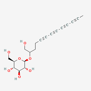 (2R,3S,4S,5R,6R)-2-(hydroxymethyl)-6-(1-hydroxytrideca-5,7,9,11-tetrayn-2-yloxy)oxane-3,4,5-triol