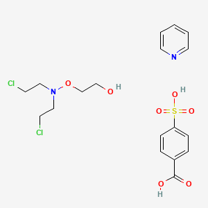 N-(2-(p-Carboxybenzenesulfonyloxy)ethoxy)-2,2'-dichlorodiethylamine pyridine salt