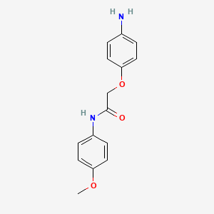 B1277361 2-(4-aminophenoxy)-N-(4-methoxyphenyl)acetamide CAS No. 857495-84-2