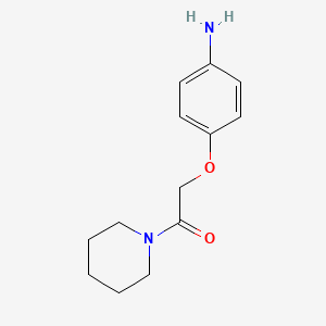 molecular formula C13H18N2O2 B1277362 2-(4-氨基-phenoxy)-1-哌啶-1-基-乙酮 CAS No. 76870-14-9