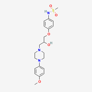 N-(4-(2-Hydroxy-3-(4-(4-methoxyphenyl)-1-piperazinyl)propoxy)phenyl)methanesulfonamide