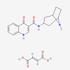 endo-N-(8-Methyl-8-azabicyclo(3.2.1)oct-3-yl)-4-hydroxy-3-quinolinecarboxamide fumarate H2O