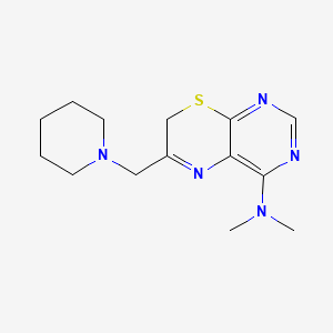 7H-Pyrimido(4,5-b)(1,4)thiazin-4-amine, N,N-dimethyl-6-(1-piperidinylmethyl)-