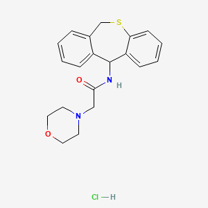 N-(6,11-Dihydrodibenzo(b,e)thiepin-11-yl)-4-morpholineacetamide monohydrochloride