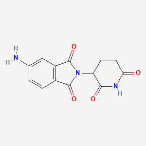 molecular formula C13H11N3O4 B1277377 5-Amino-2-(2,6-dioxopiperidin-3-yl)isoindoline-1,3-dione CAS No. 191732-76-0
